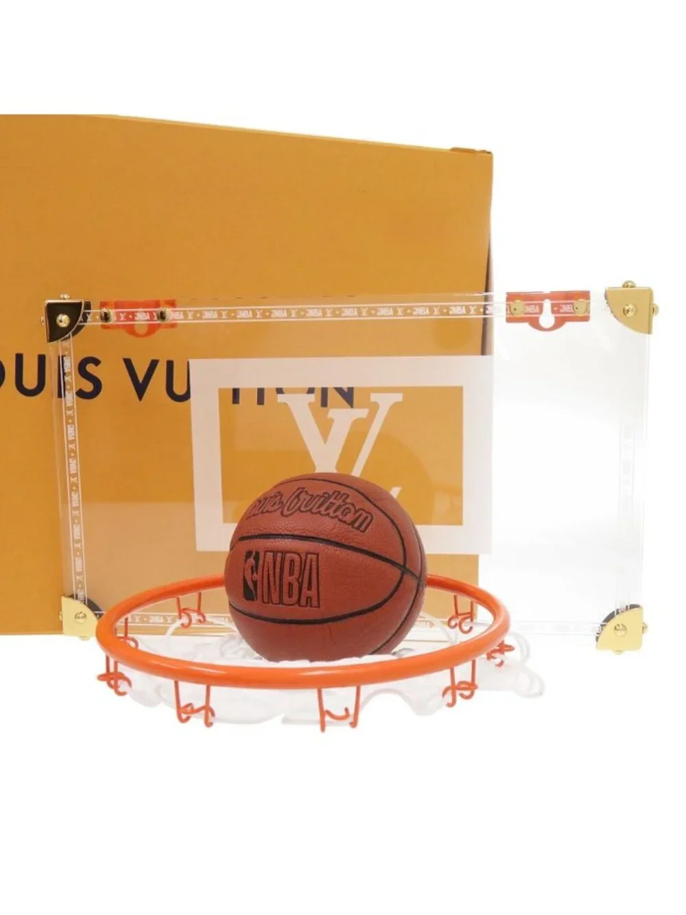 Louis Vuitton NBA Basketball Togo Mini Ball Leather Plexiglass Multicolor